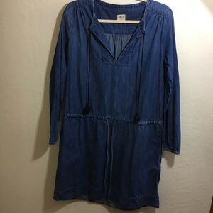 GAP denim long sleeve dress size XS